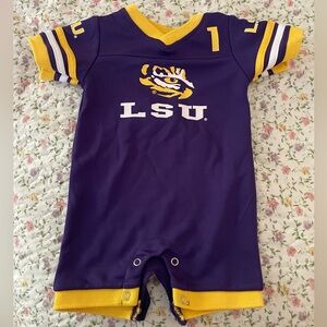 LSU Jersey Onesie